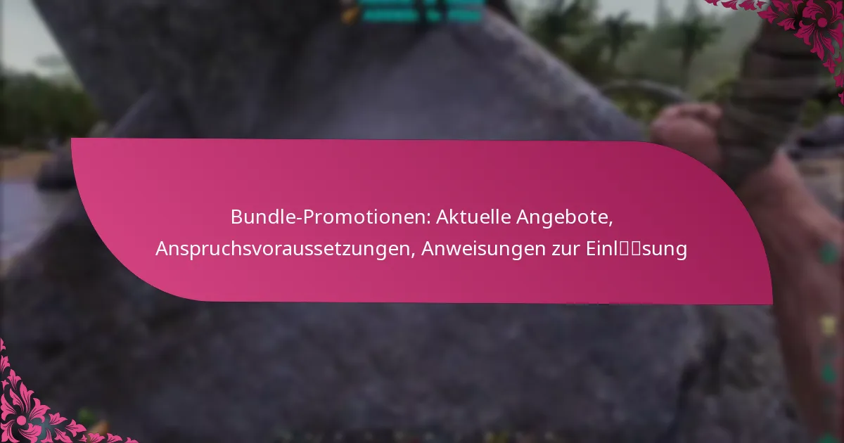 Bundle-Promotionen: Aktuelle Angebote, Anspruchsvoraussetzungen, Anweisungen zur Einlösung