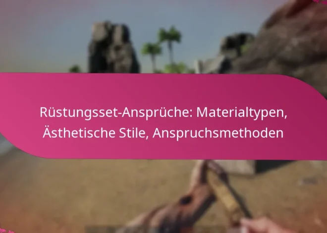 Rüstungsset-Ansprüche: Materialtypen, Ästhetische Stile, Anspruchsmethoden