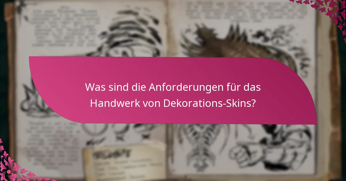 Wie können Spieler Dekorations-Skins beanspruchen?